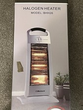 Belaco Halogen Heater Silm  400w -  1200w Oscillating WITH FREE EXTRA TUBES