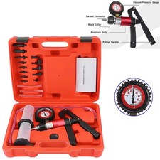 Hand Held Vacuum and Pressure Pump Tester Tool Brake Bleeder Kit W/ Case For Car