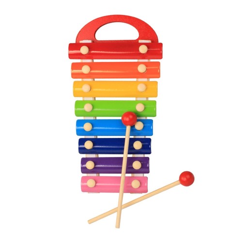 Rainbow wooden key metal - 8,