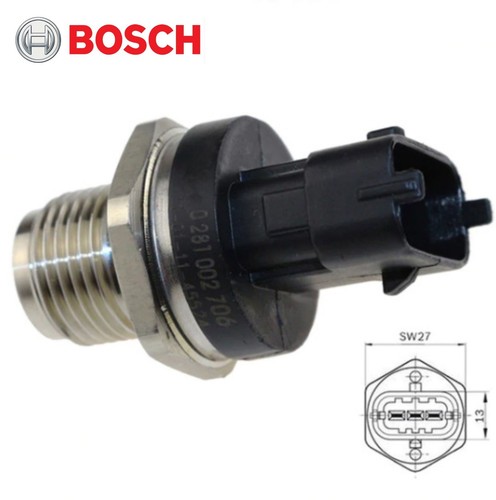 Fuel rail pressure sensor - pressure, opel