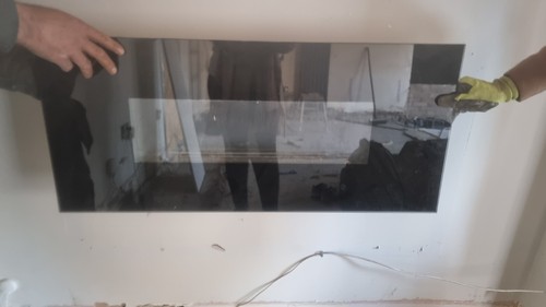 Wall gas fire used - wall, fire-used
