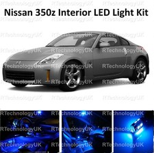 BLUE PREMIUM INTERIOR LED UPGRADE KIT SET COMPATIBLE WITH NISSAN 350Z 2002-2009