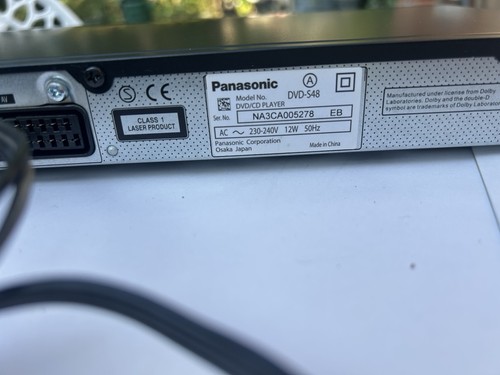 Panasonic dvd s48 - dvd-s48, dvd/cd