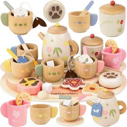 Beberolen wooden tea - wooden, set
