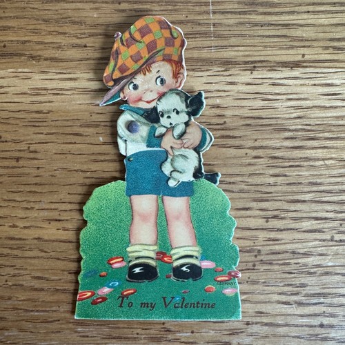 Vintage valentine card - vintage,