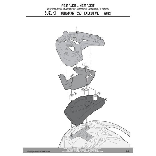 Givi sr3104kit mounting - sr3104kit, kit