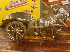 Solid Brass Horse And Cart
