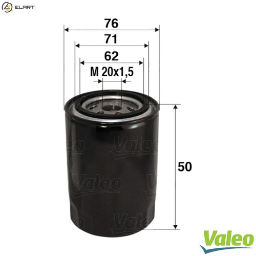 Oil filter 586001 for renault - for,