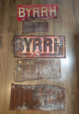 5 Antique Rusty French "BYRRH"
