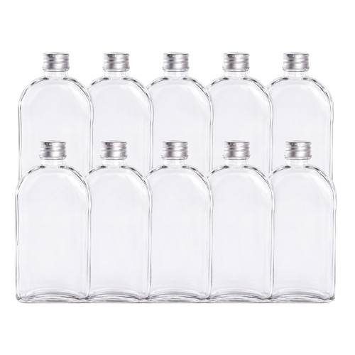Glass flask bottles with lids - flask,