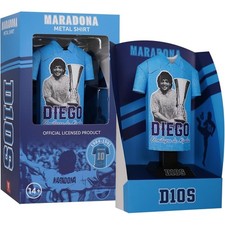 Maradona Metal Football Shirt Personalised 1984/91 Miracle of Naples Alloy Shirt