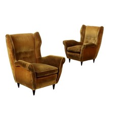 Vintage Bergère Armchairs