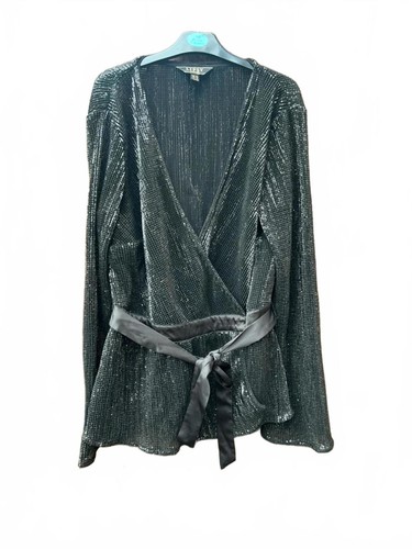 Lipsy black sequin jacket - black,