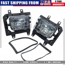 1Pair White Front Bumper Fog