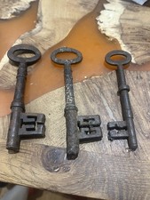 3 Large  Antique Skeleton Keys