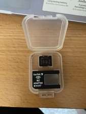 Original SanDisk M2 64mb Memory Card +  M2 MSAC-MMS Card Adapter