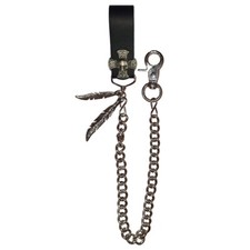 Skull iron cros leather - on,