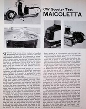 1963 Maico Maicoletta Scooter - 1-Page Vintage Motorcycle Test Article