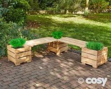 Corner Planter Bench, Outdoor