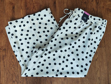 M&S Polka Dot Cropped Wide Leg