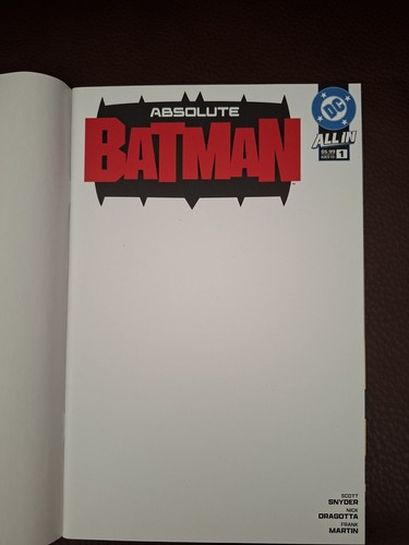 Absolute batman blank cover - batman,