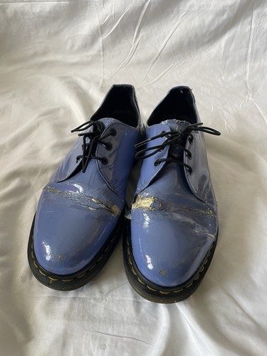 Blue purple patent leather doc - patent,