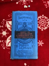 Vintage Antique Cloth Map By