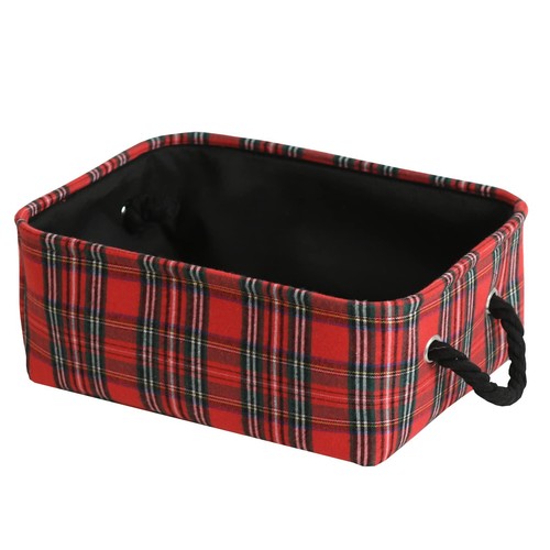 Collapsible empty red plaid - empty,