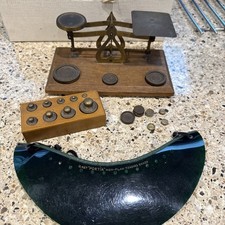 Vintage Brass And Wood Postal