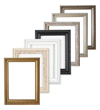 Ornate Swept Shabby Chic Picture Frame Photo Frame Poster Decor Gold Black White