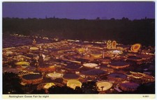 1970s Colour Dennis Postcard Fun Fair Nottingham Goose Funfair Rides Unposted