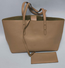 Aspinal of London smooth beige leather large essential tote bag & purse