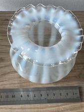 Victorian Straw Opal Glass Vase