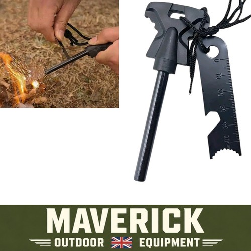 Flint and steel fire starter - steel,