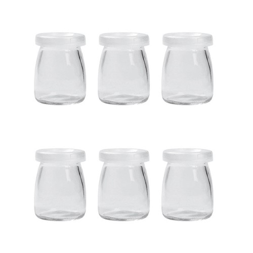 Pcs pudding bowls with lids - 6,