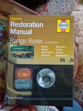 Range Rover Haynes Restoration Manual Book 1970 - 1996 2nd Edition Dave Pollard
