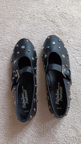 George asda black studded mary - asda,