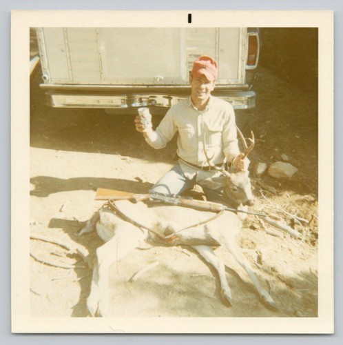 1960s snapshot smiling deer - 1960s,