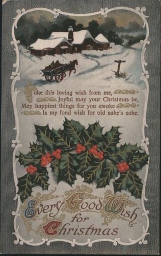 Xmas snowy village - snowy, christmas