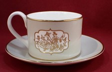 FORTNUM & MASON PICCADILLY LONDON ST JAMES CUP & SAUCER GREY UNUSED MINT