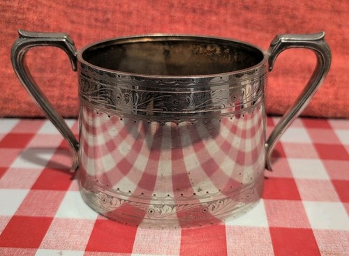 Vintage silver plate sugar - silver,