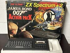 Rare SINCLAIR ZX Spectrum + 2 James Bond ACTION PACK Gaming System Untested
