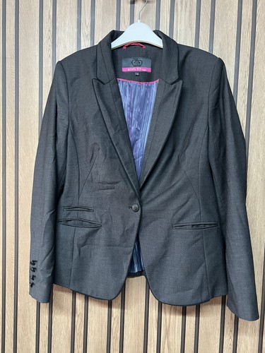 Womens grey blazer jacket next - blazer,
