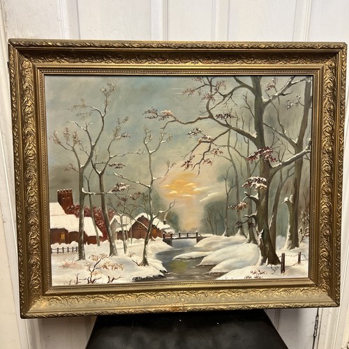 Antique oil painting - oil,