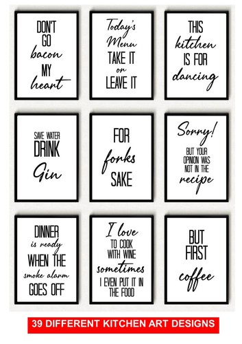 Kitchen prints wall art - kitchen,