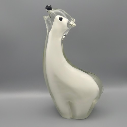 Vintage art glass - art, bear