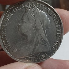 1897 GREAT BRITIAN CROWN .925