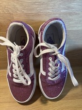 VANS Girls' Trainers Purple Glittery Size 13 .5 Eur 31.5