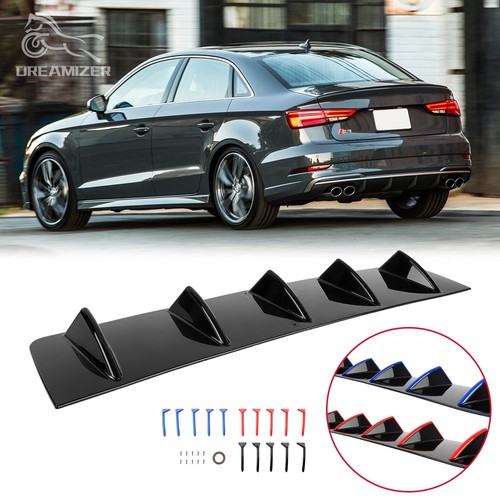 Rear diffuser fin bumper lip - 5,