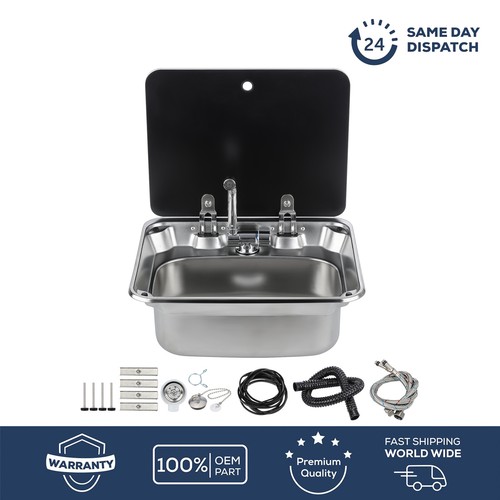 Stainless sink for camper - rv,